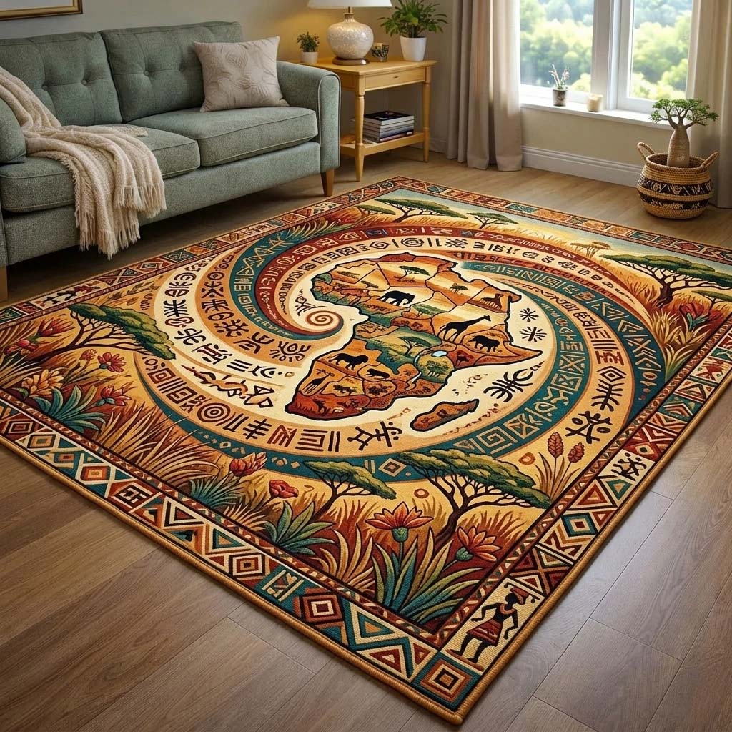 Savanna Spiral Area Rug GFTOQA2169