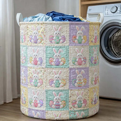 Bunny Parade Quilted Laundry Basket GFTOQA2218