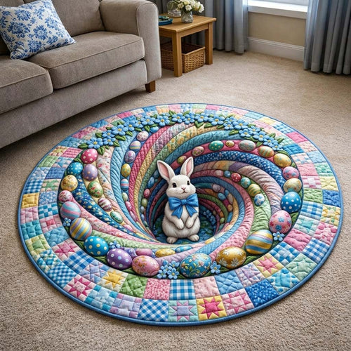 Happy Easter Quilted Round Mat GFTOQA2254