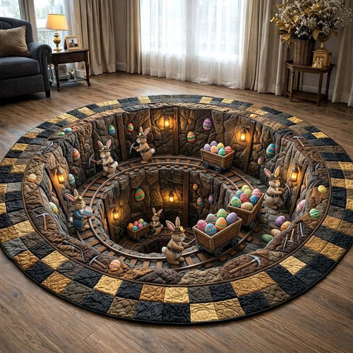 Happy Easter Quilted Round Mat GFTOQA2255