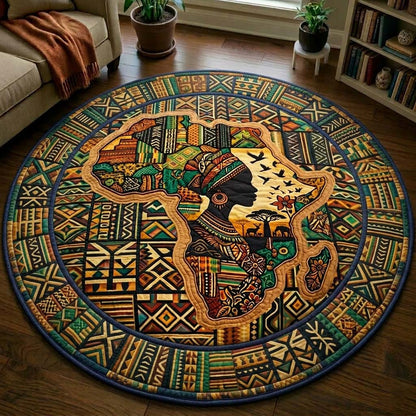 Africa Legacy Quilted Round Mat GFTOQA2290