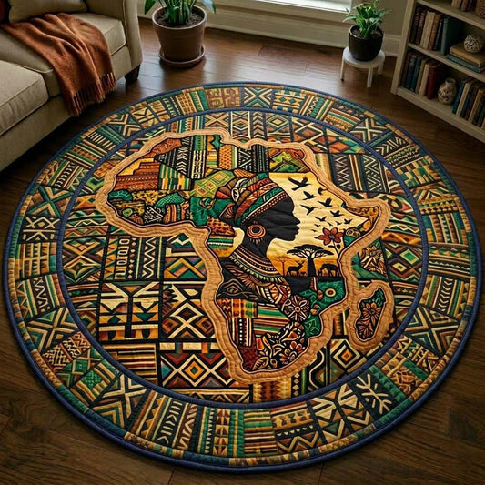 Africa Legacy Quilted Round Mat GFTOQA2290
