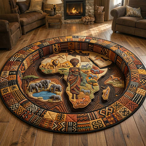 Africa Heritage Quilted Round Mat GFTOQA2294