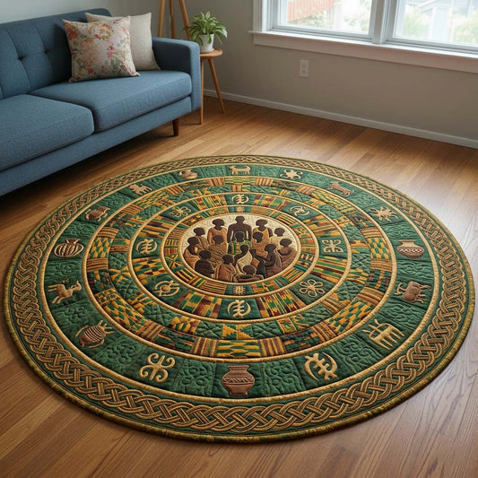 Golden Heritage Quilted Round Mat GFTOQA2296
