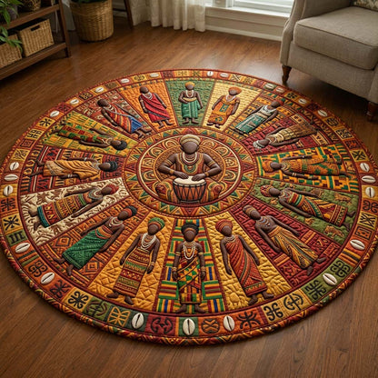 Africa Heritage Quilted Round Mat GFTOQA2297