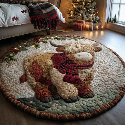 Highland Cheer Quilted Round Mat GFTOQA22