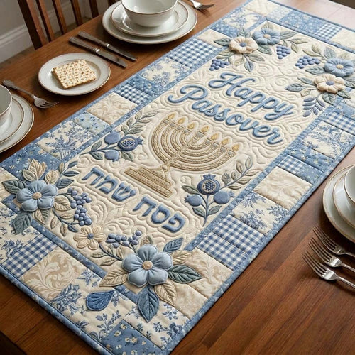 Happy Passover Quilted Table Runner GFTOQA2326