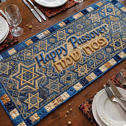 Happy Passover Quilted Table Runner GFTOQA2328