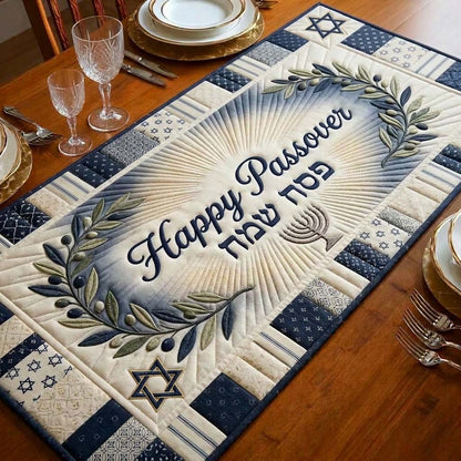 Happy Passover Quilted Table Runner GFTOQA2330