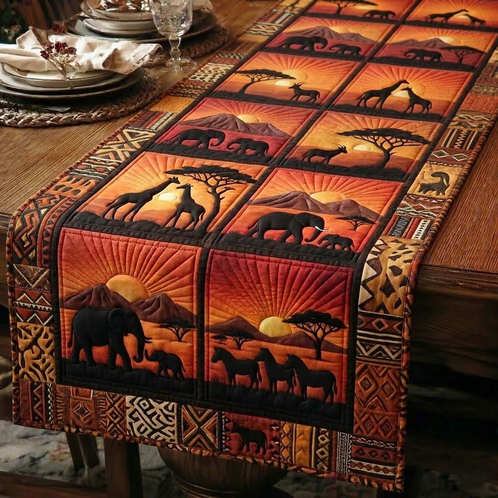Sunset Journey Quilted Table Runner GFTOQA2331 – Willow Quilt