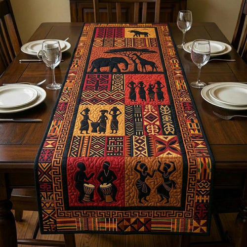 Tribal Harmony Quilted Table Runner GFTOQA2332