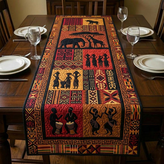 Tribal Harmony Quilted Table Runner GFTOQA2332