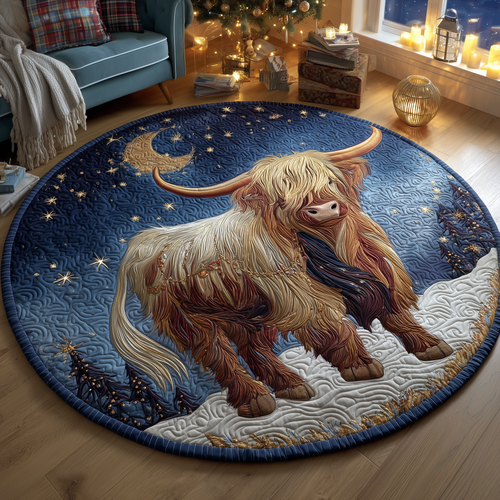 Highland Moonlight Quilted Round Mat GFTOQA23
