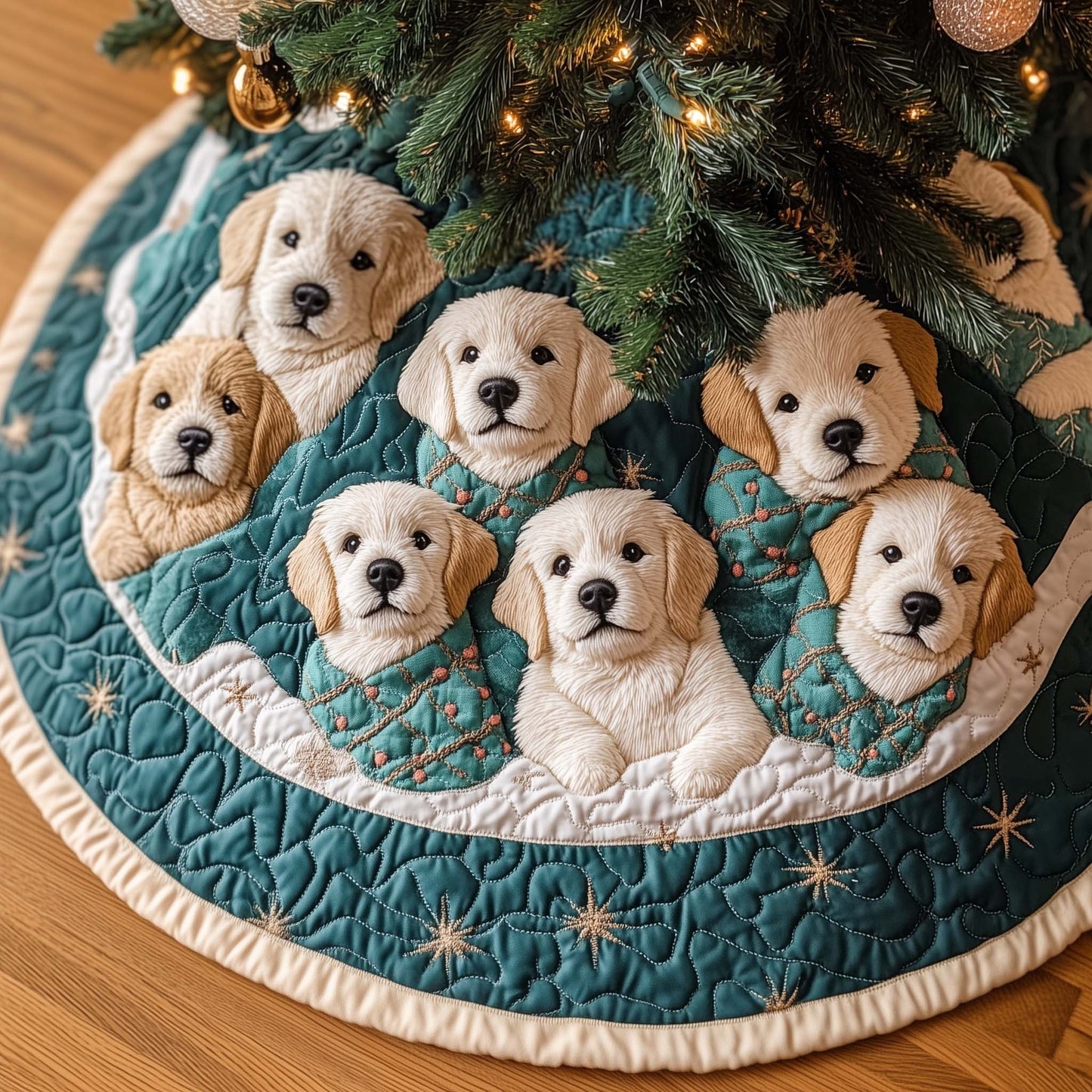 Wrapped In Warmth Quilted Tree Skirt GFTOQA240