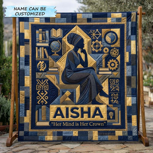 Golden Mind Quilted Blanket QTCUZ GFTOQA2400