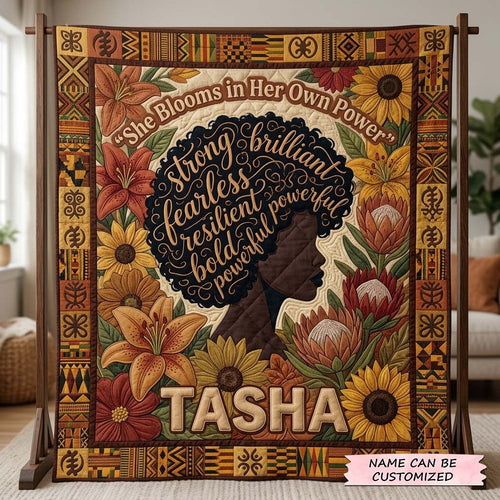 Courage Bloom Quilted Blanket QTCUZ GFTOQA2407
