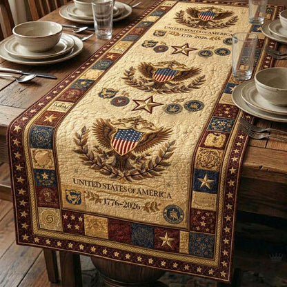 Heritage Patch Quilted Table Runner GFTOQA2416
