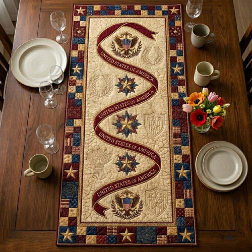 Heritage Patch Quilted Table Runner GFTOQA2417