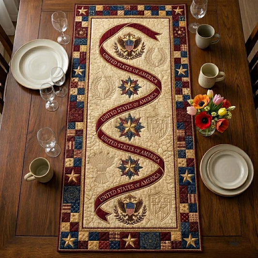 Heritage Patch Quilted Table Runner GFTOQA2417