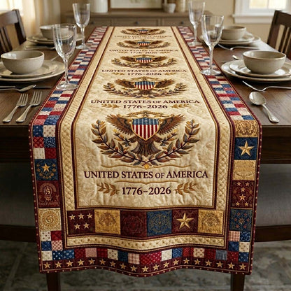 Heritage Patch Quilted Table Runner GFTOQA2420
