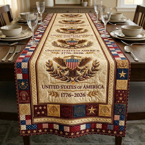 Heritage Patch Quilted Table Runner GFTOQA2420