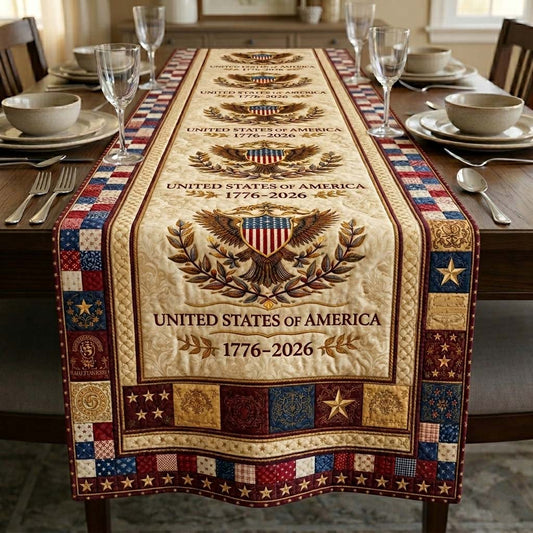 Heritage Patch Quilted Table Runner GFTOQA2420