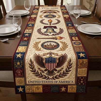 Heritage Patch Quilted Table Runner GFTOQA2422