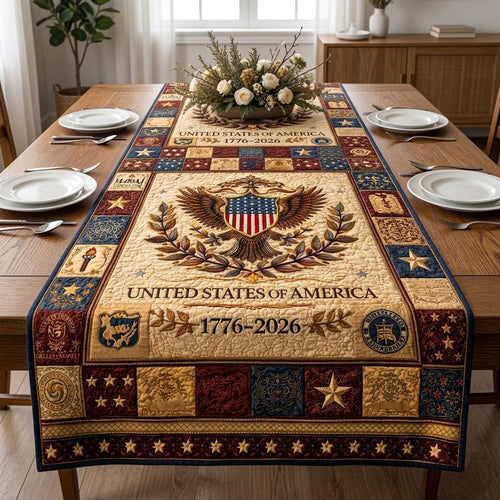 Heritage Patch Quilted Table Runner GFTOQA2423