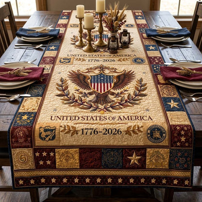 Heritage Patch Quilted Table Runner GFTOQA2425