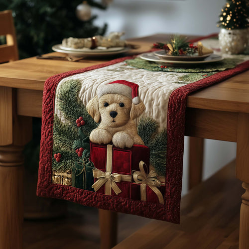 Golden Retriever Quilted Table Runner GFTOQA245