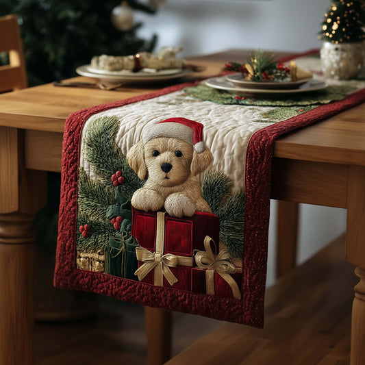 Golden Retriever Quilted Table Runner GFTOQA245