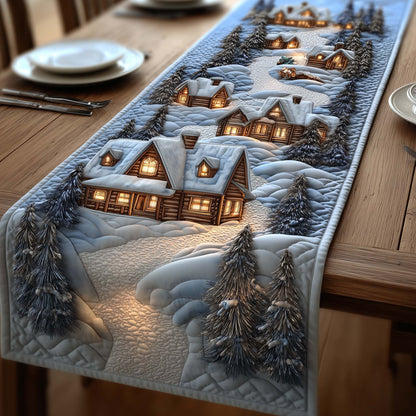 Winter Serenity Quilted Table Runner GFTOQA254