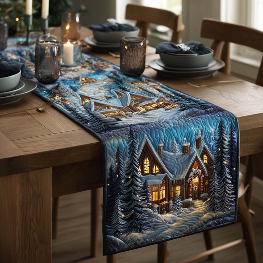 Winter Serenity Quilted Table Runner GFTOQA255