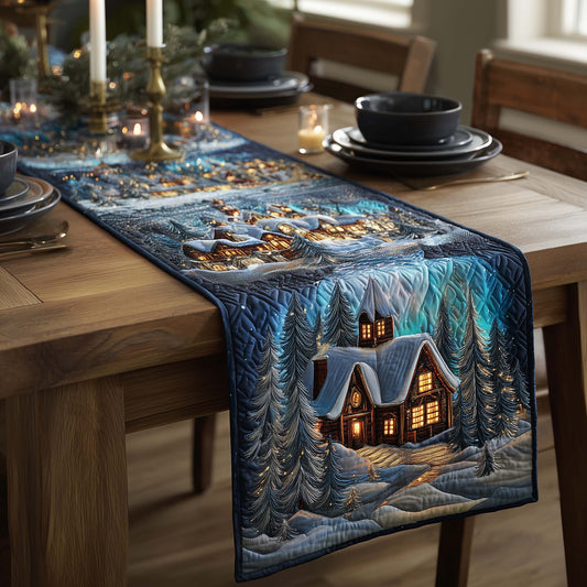 Winter Serenity Quilted Table Runner GFTOQA256