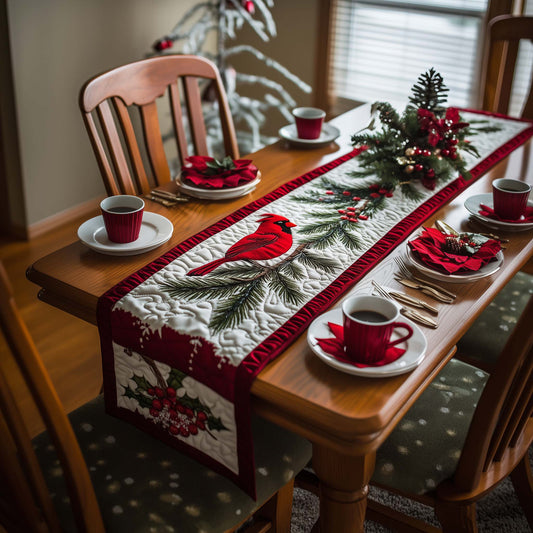 Scarlet Rest Quilted Table Runner GFTOQA259