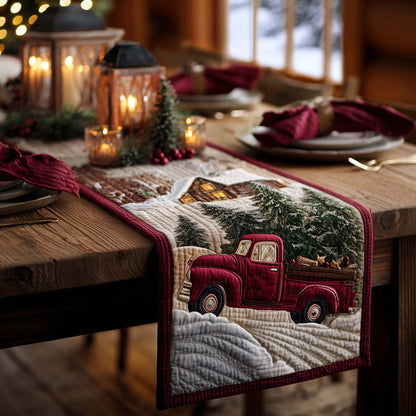 Red Truck Quilted Table Runner GFTOQA264