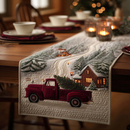 Red Truck Quilted Table Runner GFTOQA265