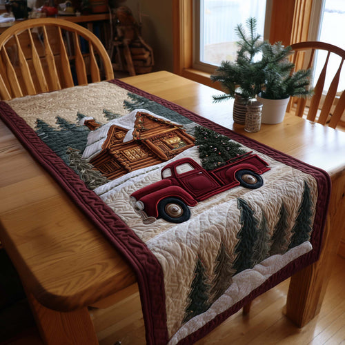 Red Truck Quilted Table Runner GFTOQA267