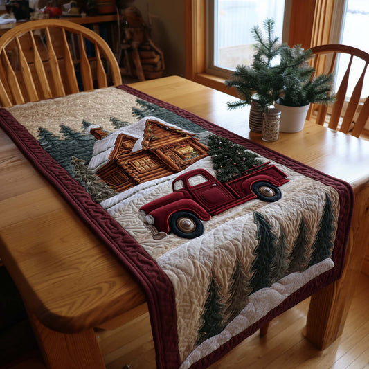 Red Truck Quilted Table Runner GFTOQA267
