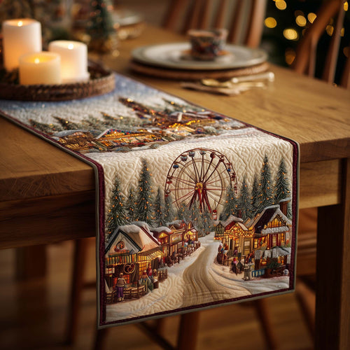 Carnival Village Quilted Table Runner GFTOQA273