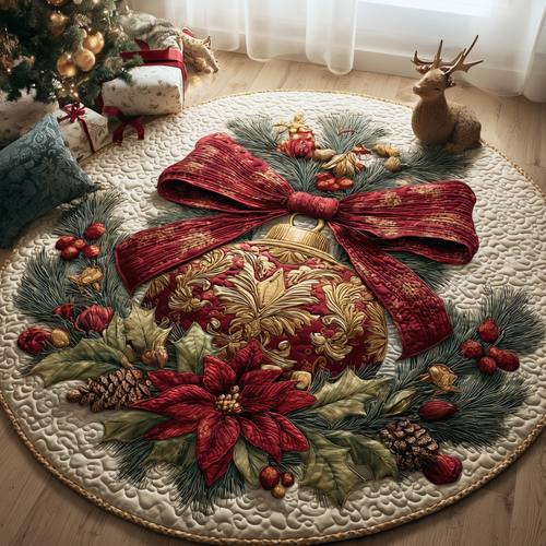 Royal Ornament Quilted Round Mat GFTOQA28