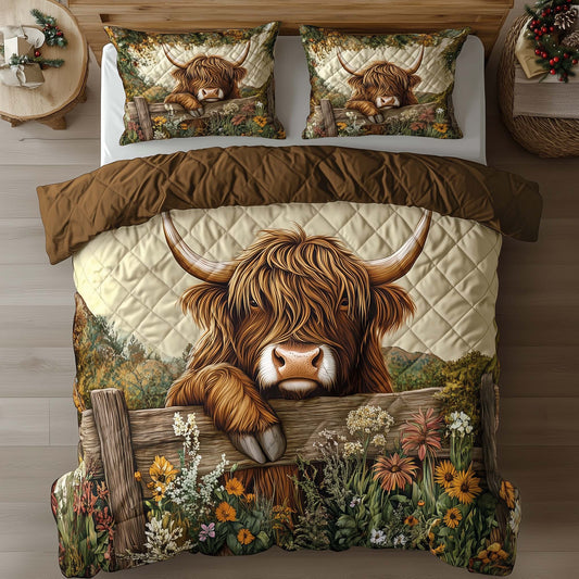 Highland Cow Duvet Cover Set GFTOQA301