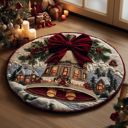 Winter Chime Quilted Round Mat GFTOQA30