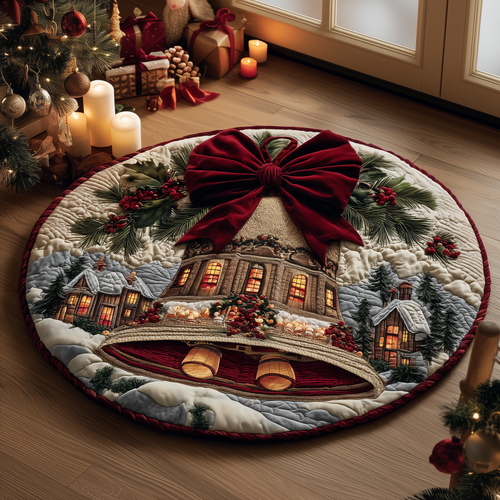 Winter Chime Quilted Round Mat GFTOQA30