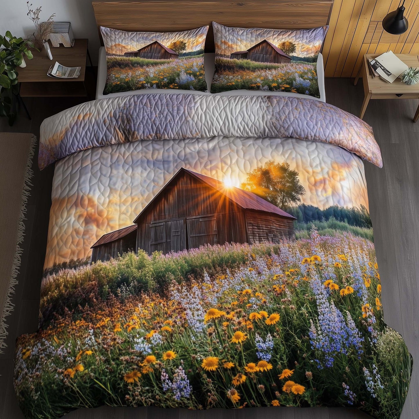 Golden Farmhouse Duvet Cover Set GFTOQA310