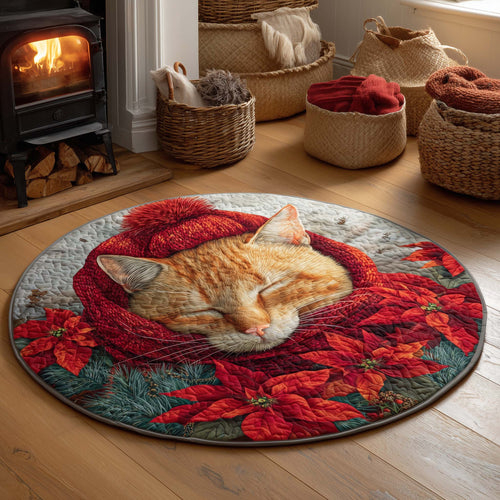 Festive Nap Quilted Round Mat GFTOQA319
