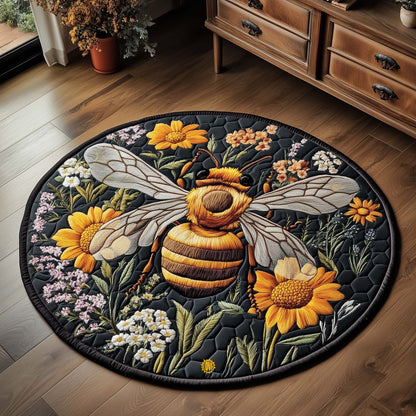 Festive Hive Quilted Round Mat GFTOQA324
