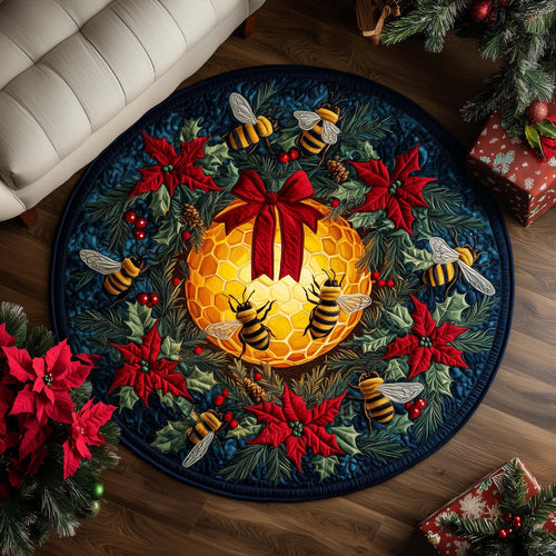 Honey Glow Quilted Round Mat GFTOQA326