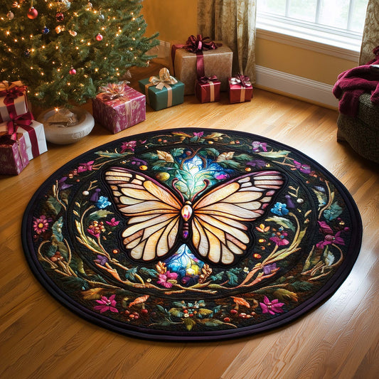 Butterfly Quilted Round Mat GFTOQA377