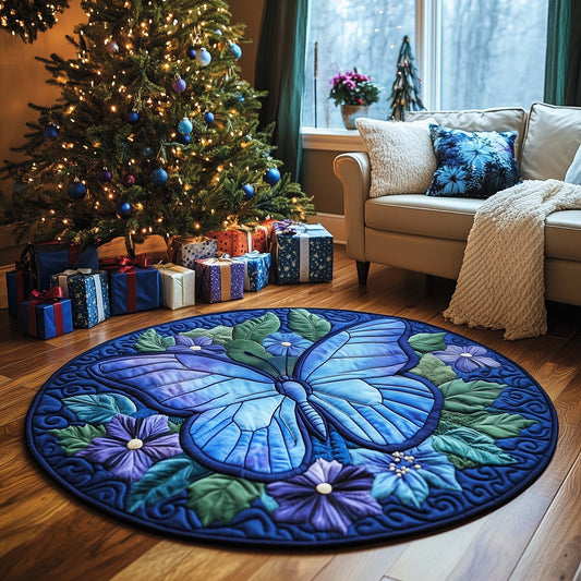 Butterfly Quilted Round Mat GFTOQA379